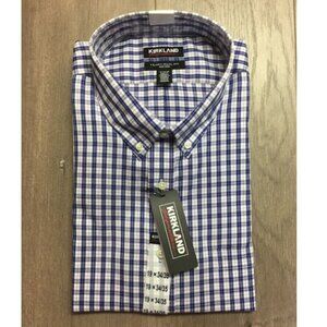 Kirkland Signature Traditional Fit Button Down Dress Shirt NWT